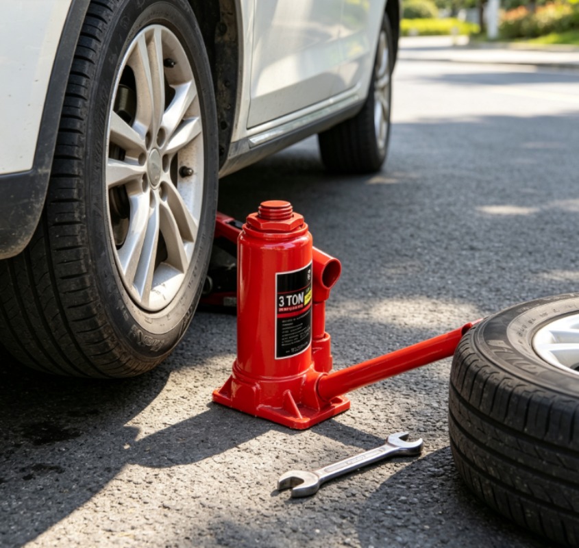 Hydraulic Car Lift - Heavy‑Duty Vertical Hydraulic Car Jack 12T