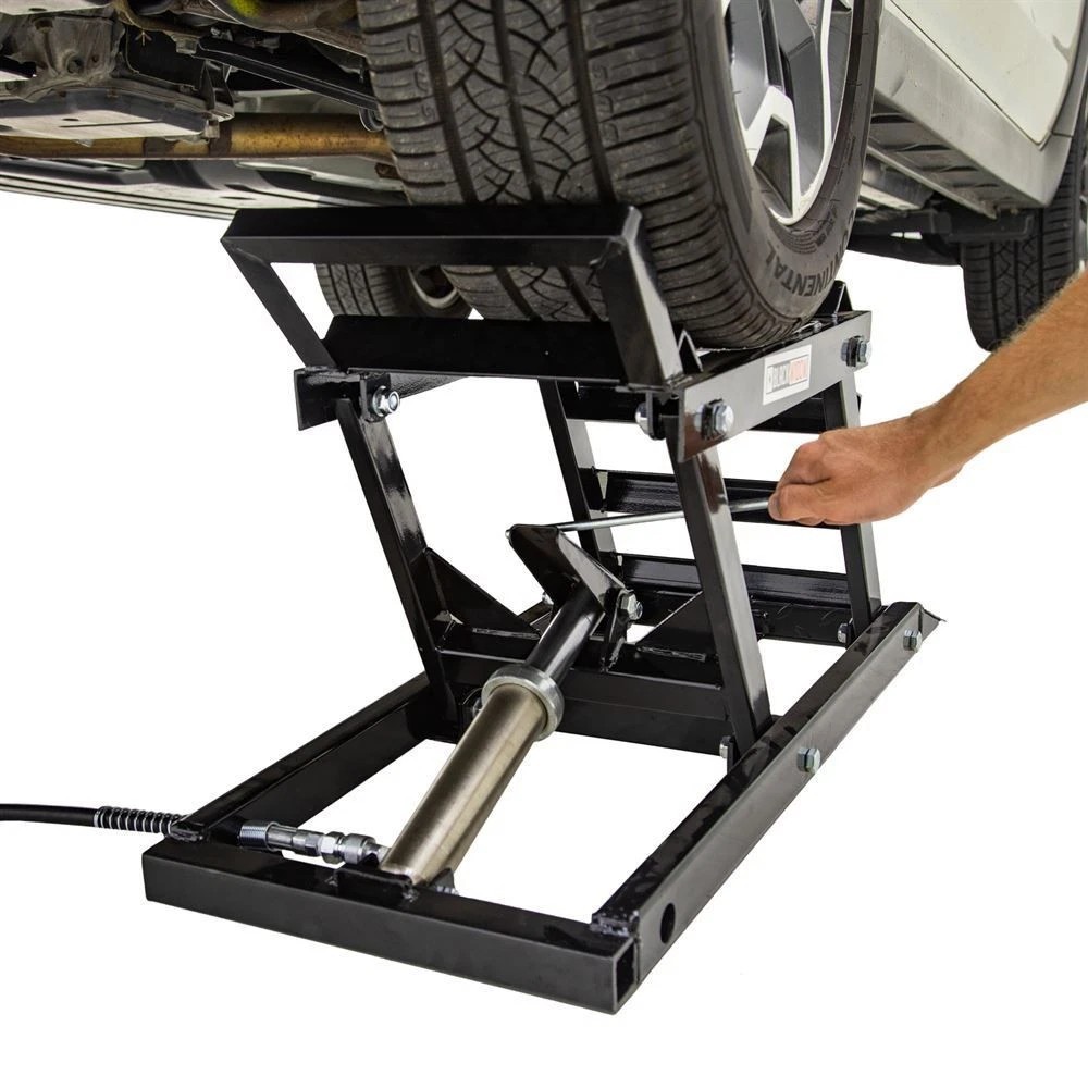 Hydraulic Car Lift - 2-Ton Adjustable Car Lift Ramp, Portable
