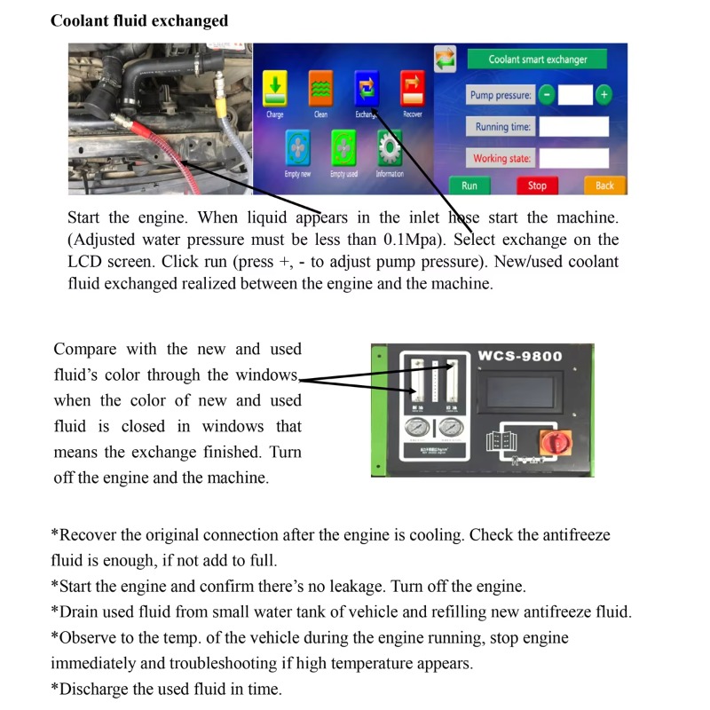 WCS9800 Automatic Radiator Coo - Coolant Flush Machine 评论和价格