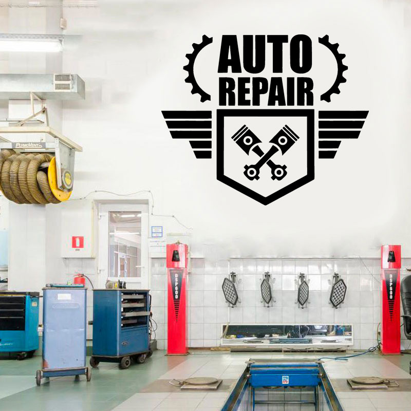 Auto Repair Wall Decal Car Ser - Auto Repair Shop Logo 评论和价格