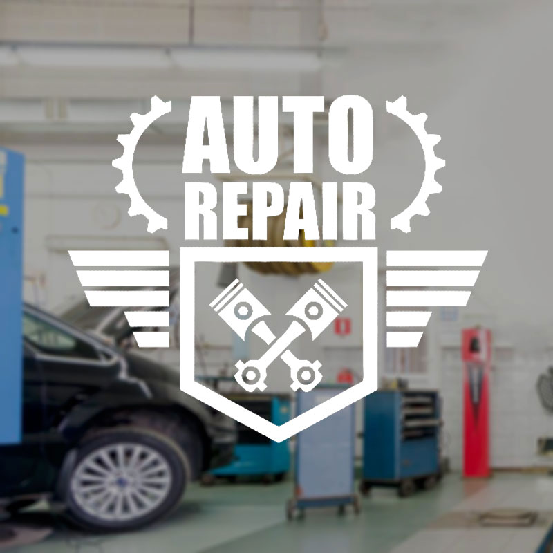 Auto Repair Wall Decal Car Ser - Auto Repair Shop Logo 评论和价格