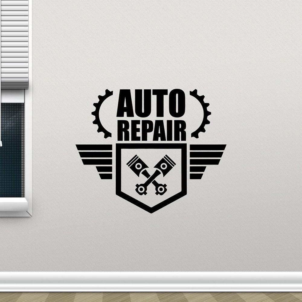 Auto Repair Wall Decals Creati - Auto Repair Shop Logo 评论和价格