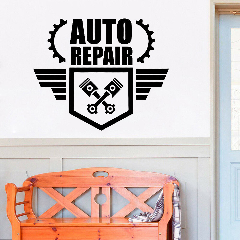 Auto Repair Wall Decals Creati - Auto Repair Shop Logo 评论和价格