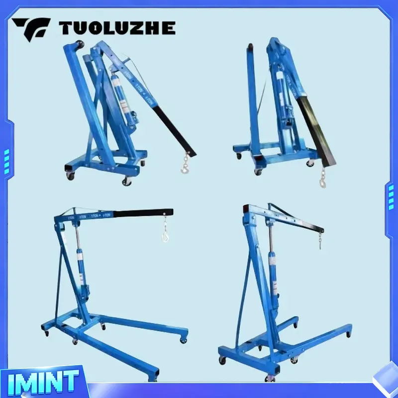 2-ton Foldable Blue Car Engine - Hydraulic Car Lift 评论和价格