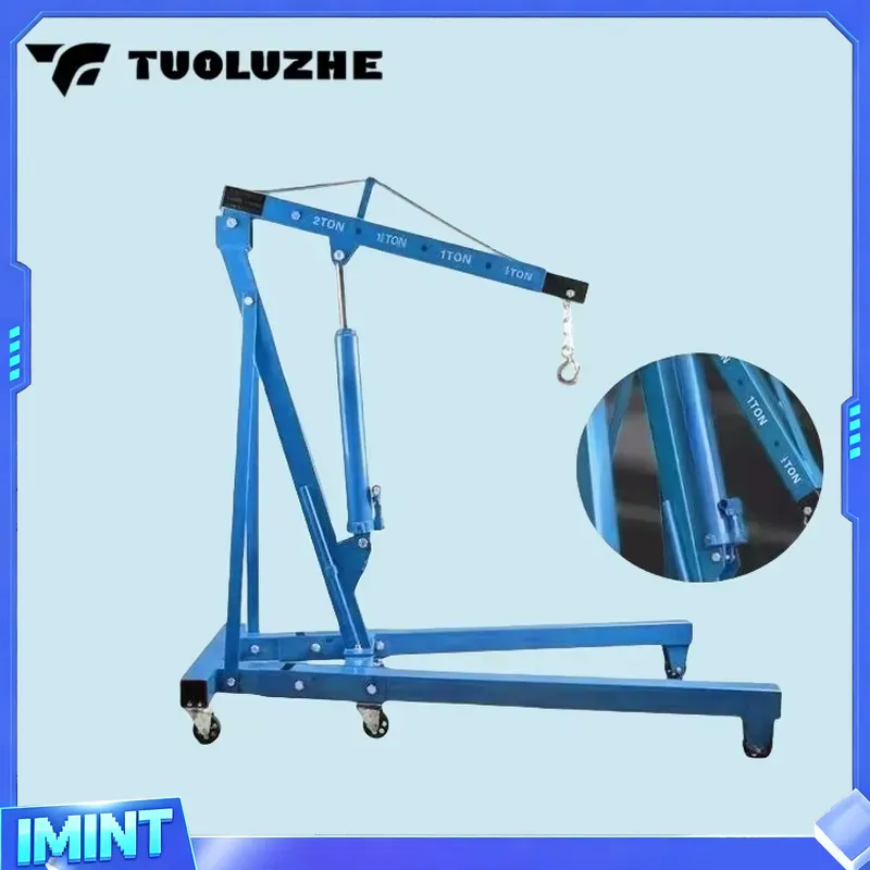 2-ton Foldable Blue Car Engine - Hydraulic Car Lift 评论和价格